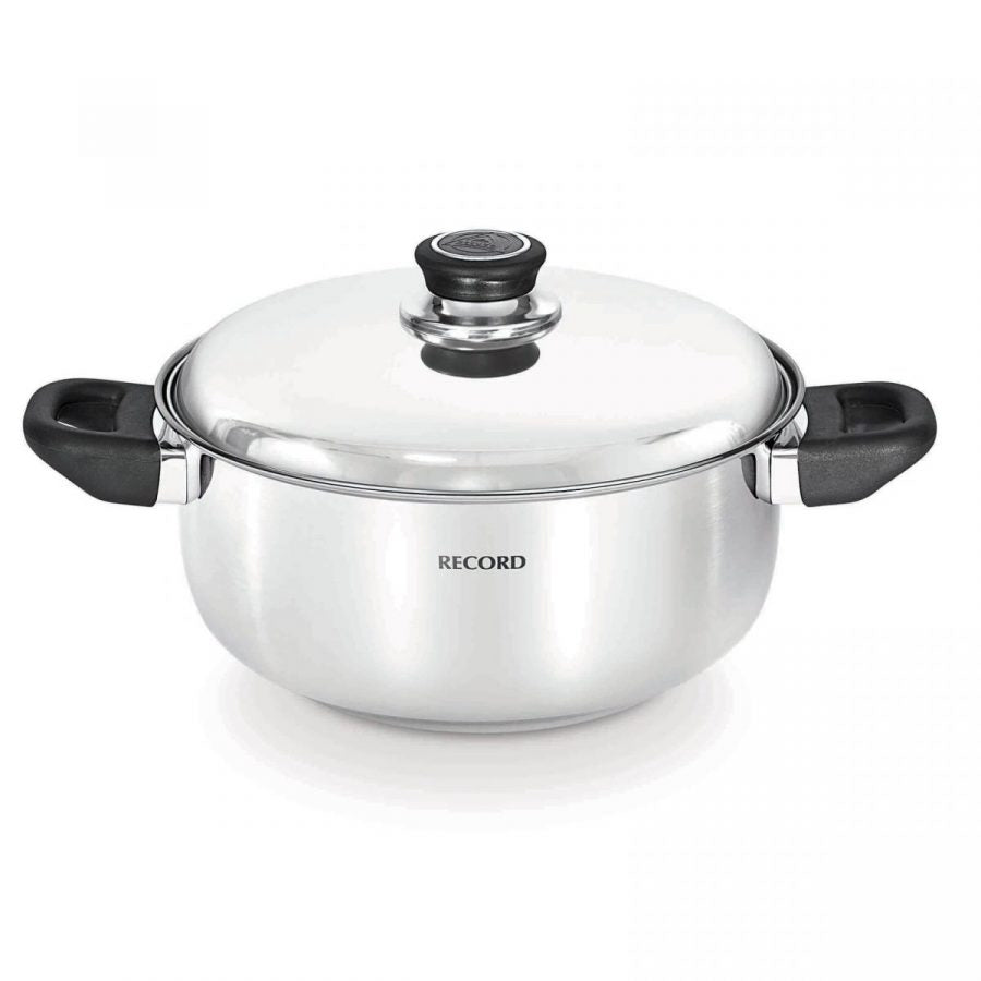 Olla Record Milenium Acero Inoxidable con tapa de acero 24 cm