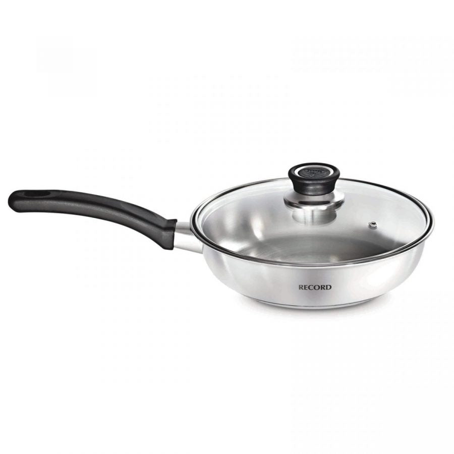 Sartén Inoxset Acero Inoxidable Tapa Vidrio 22 cm