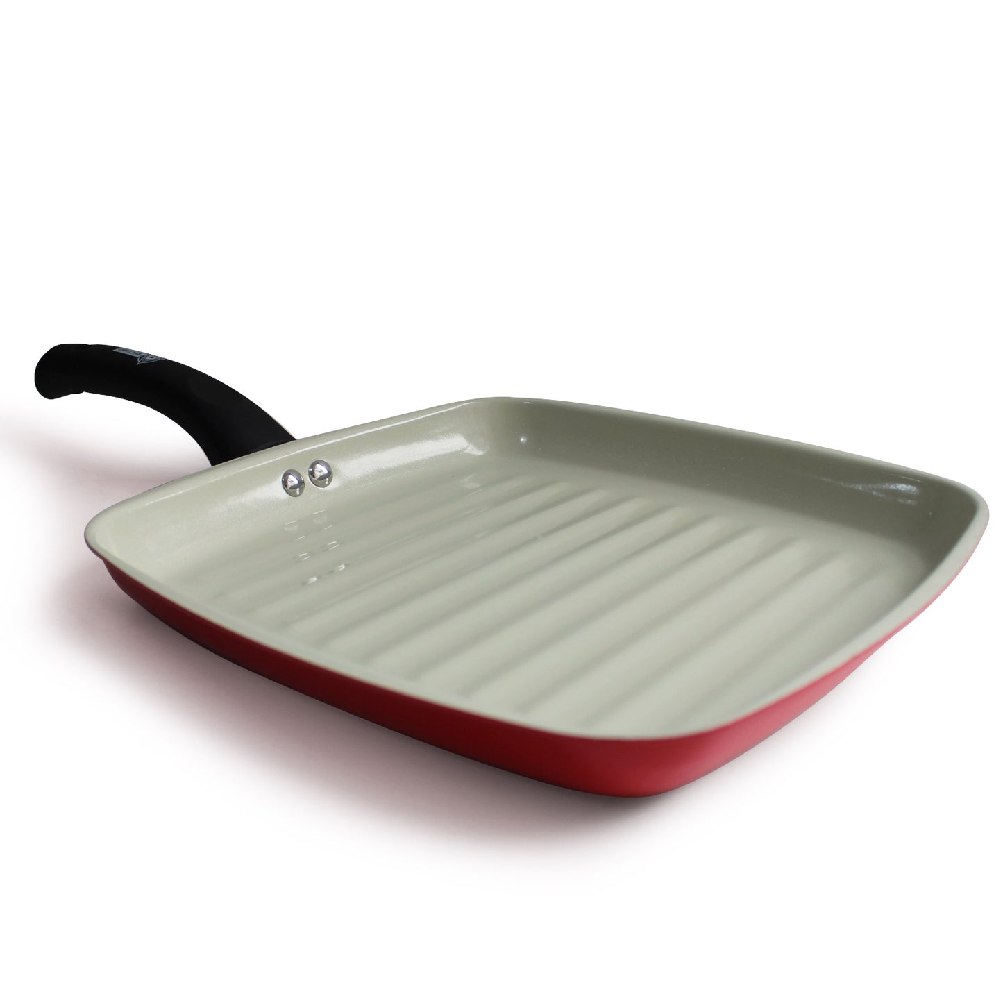 Sartén asador Record roja con revestimiento interno cerámico 28 cm