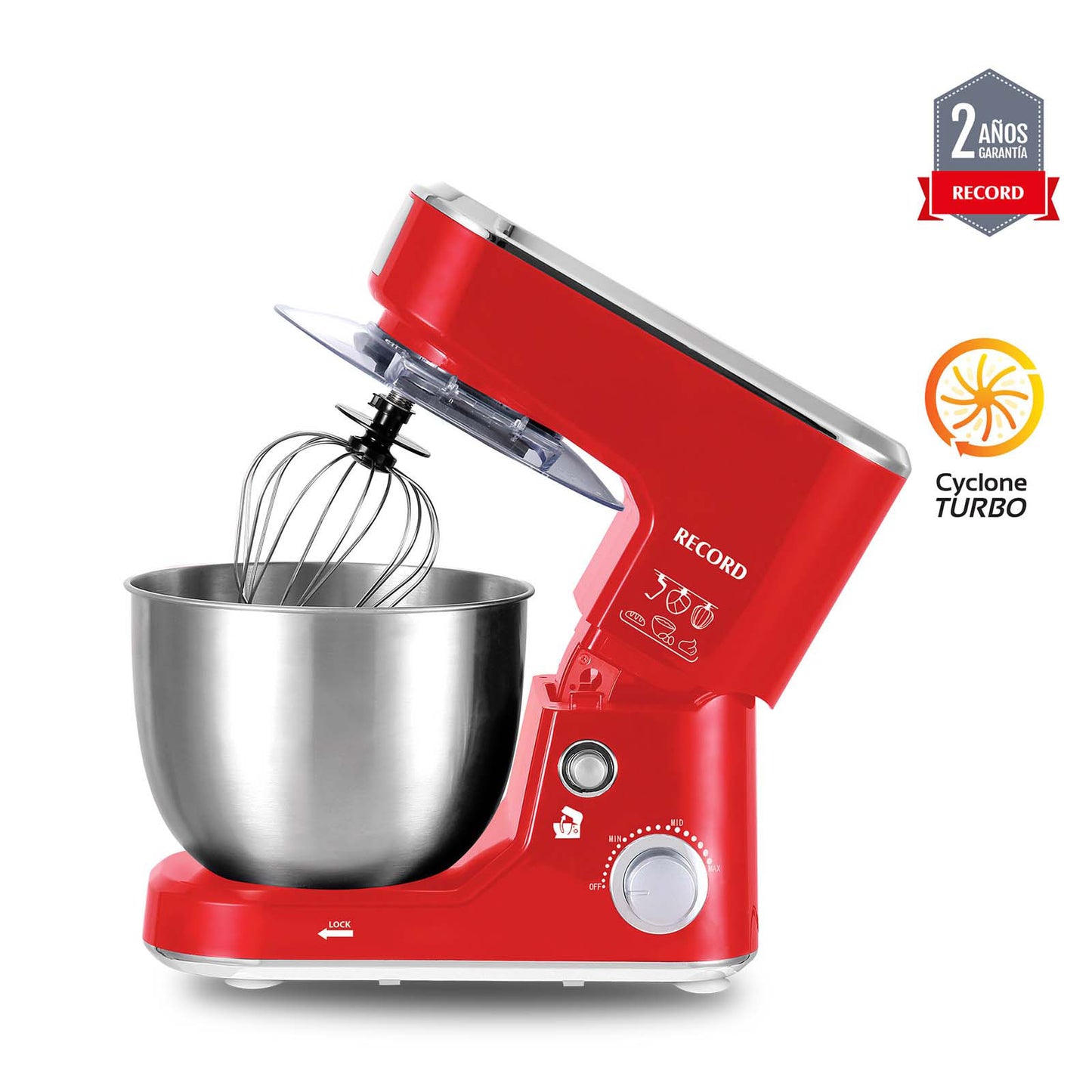 Batidora 5L con Pedestal Roja