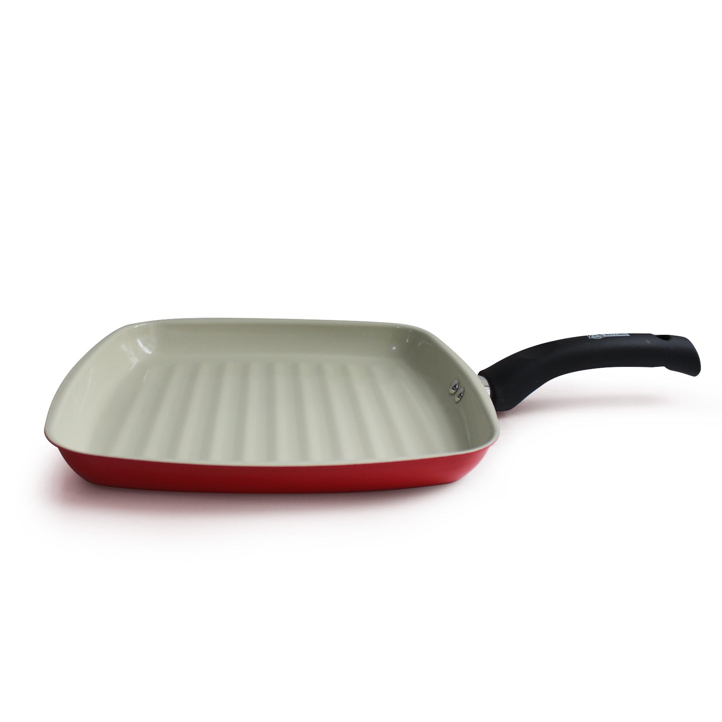 Sartén asador Record roja con revestimiento interno cerámico 28 cm