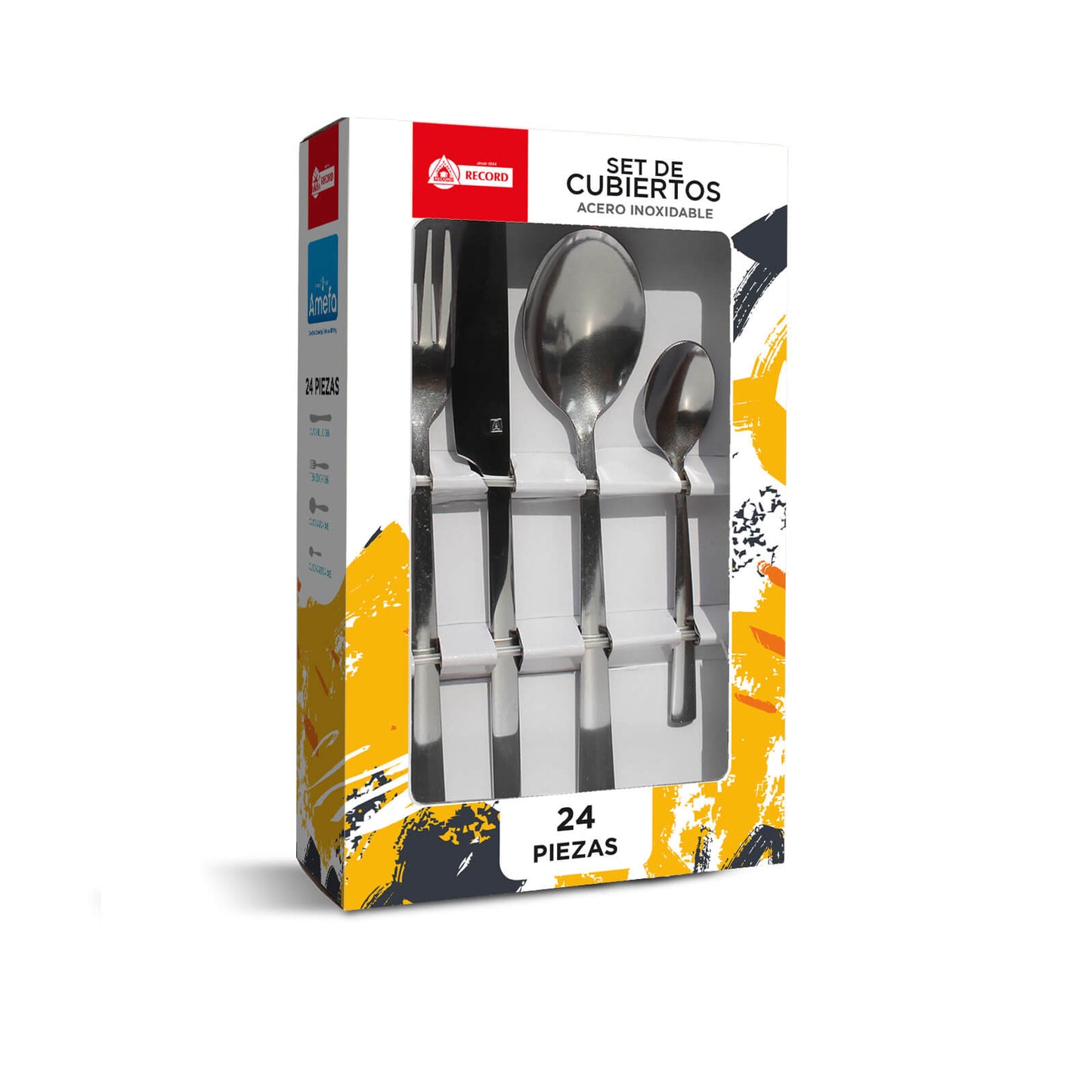 Set de cubiertos Record basic 24 piezas