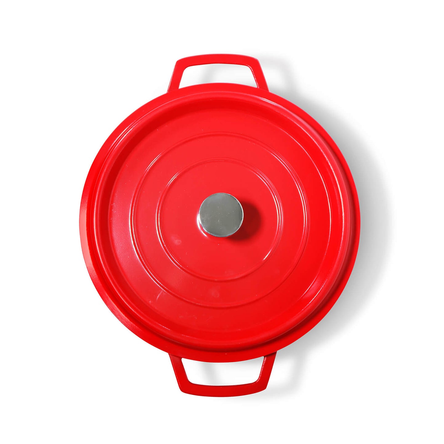 Olla Gourmet Record roja aluminio fundido con revestimiento cerámico 24 cm