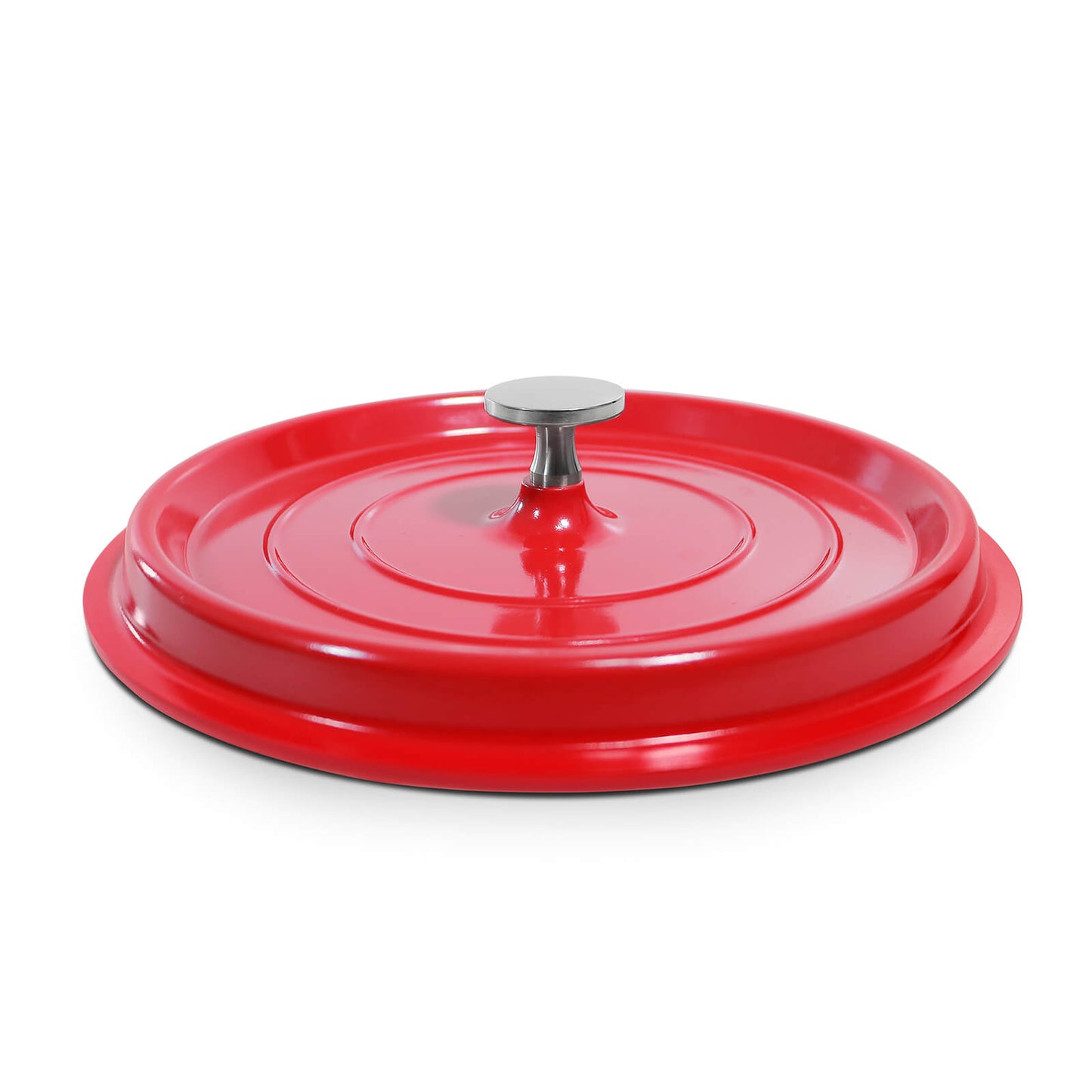 Olla Gourmet Record roja aluminio fundido con revestimiento cerámico 24 cm