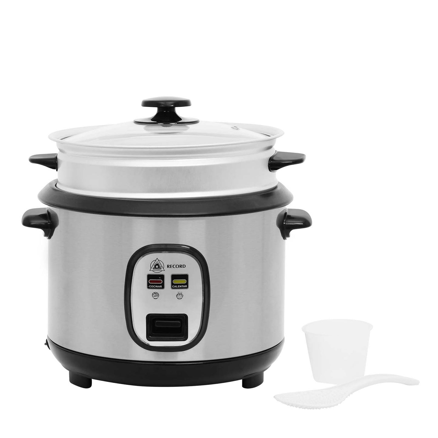 Arrocera Record con función de mantener caliente y bandeja de vapor 1.8L