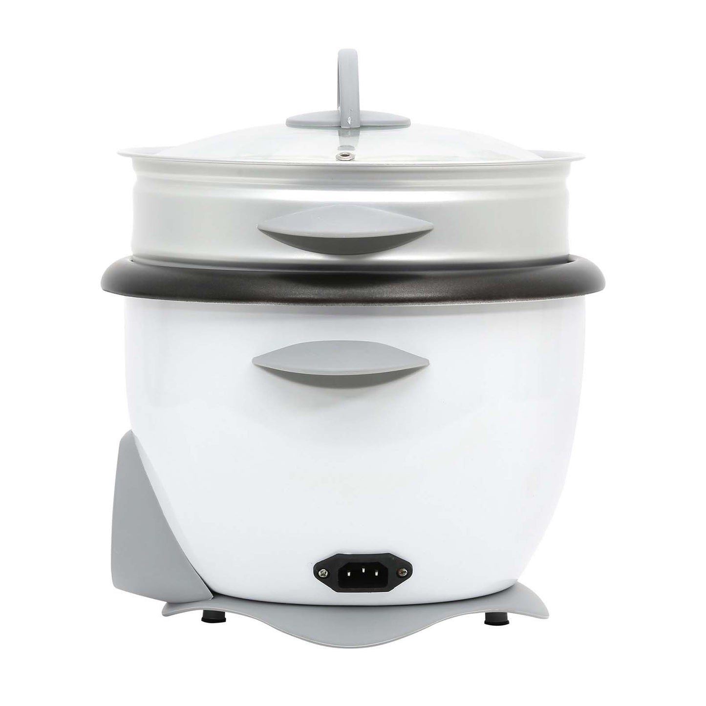 Arrocera multiusos Record blanca con función sofrito y bandeja de vapor 1.8L