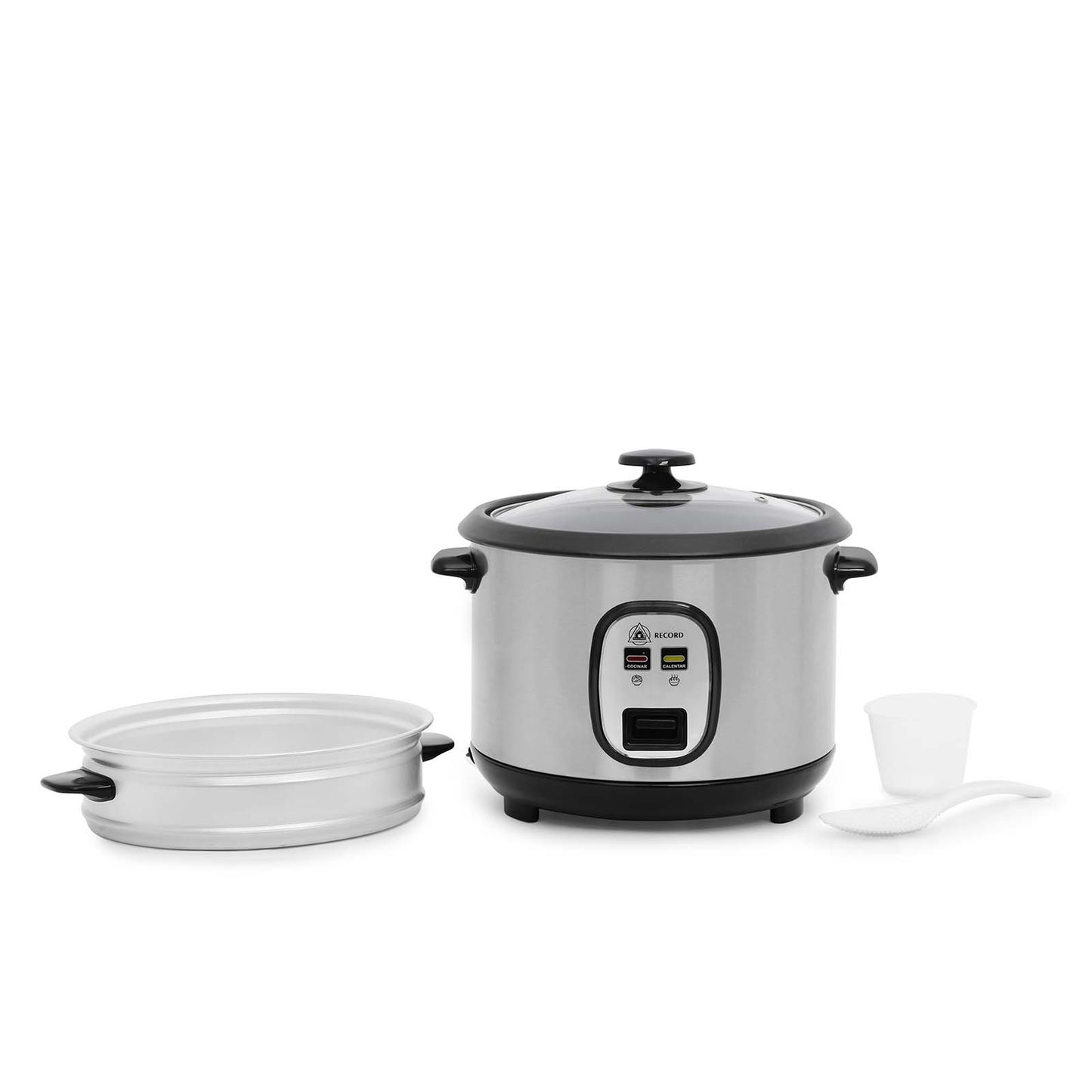 Arrocera Record con función de mantener caliente y bandeja de vapor 1.8L