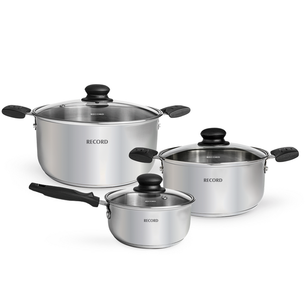 Juego de Ollas Record Noella Acero Inoxidable 6 piezas