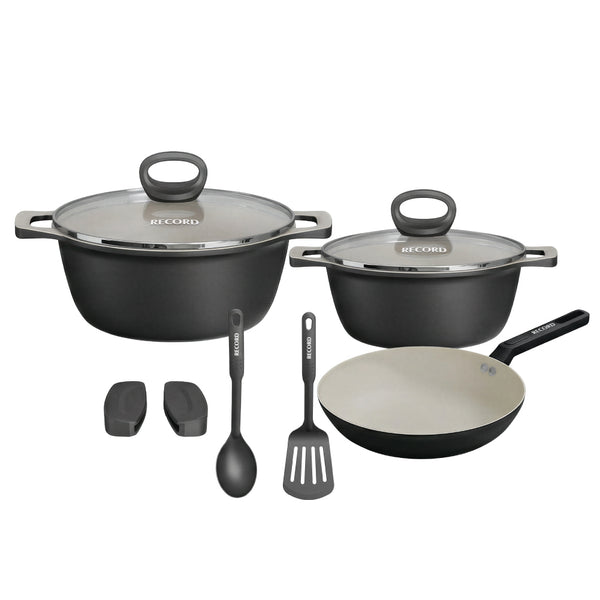 Juego de Ollas Ceramic Black 5 piezas