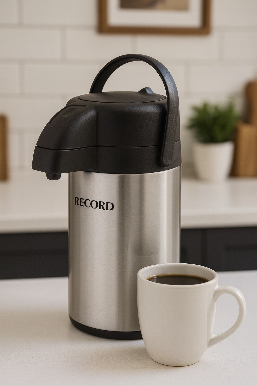 Termo bomba Record acero inoxidable 4L
