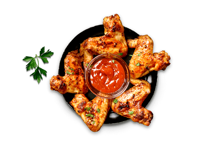 POLLO BBQ  CON KETCHUP