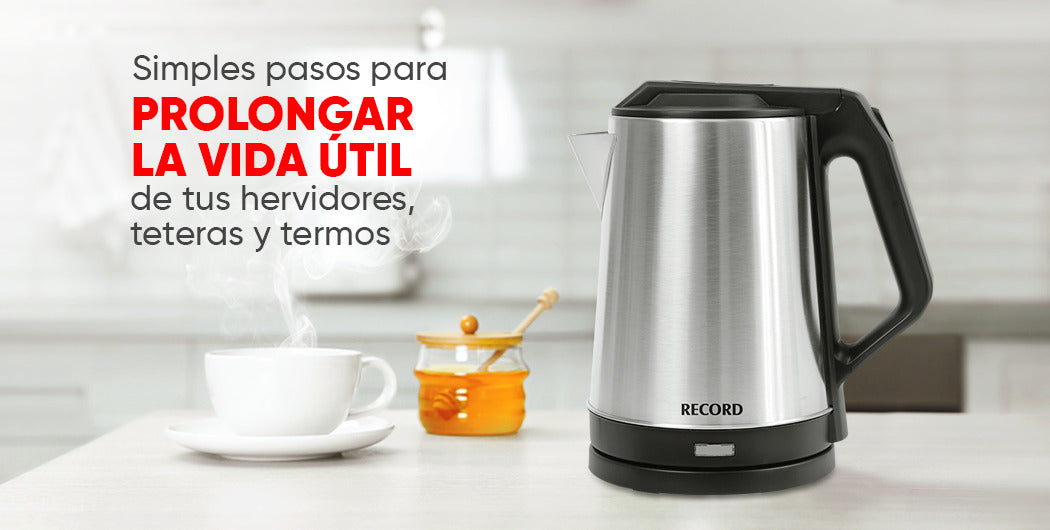 Cómo quitar el sarro de teteras, hervidores y termos