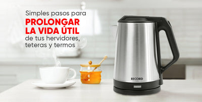 Cómo quitar el sarro de teteras, hervidores y termos