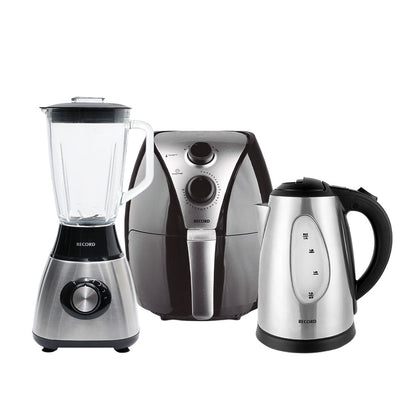 Combo Sazon con Record III-  Licuadora + Freidora de Aire + Hervidor Eléctrico