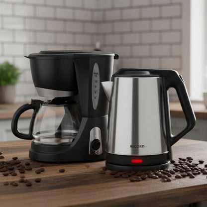 Combo Café- Cafetera Electrica 800W + Hervidor Eléctrico 1500W