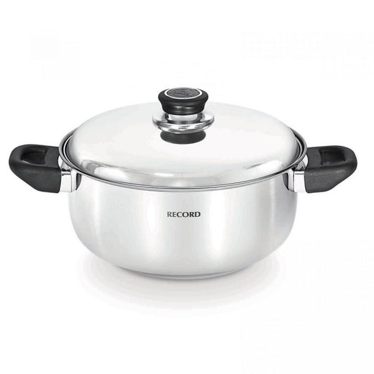 Olla Record Milenium Acero Inoxidable con tapa de acero 24 cm