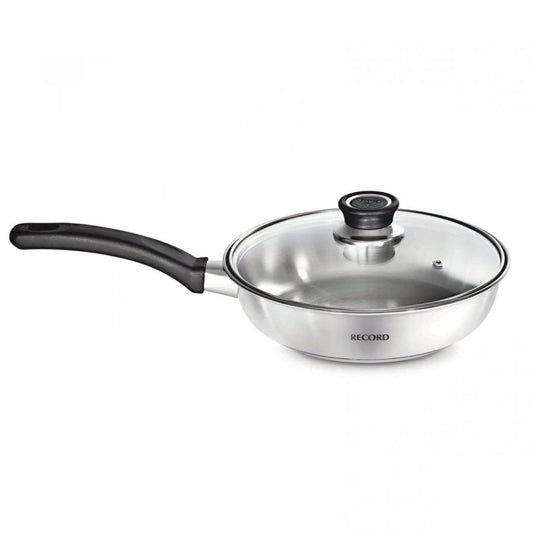 Sartén Inoxset Acero Inoxidable Tapa Vidrio 22 cm