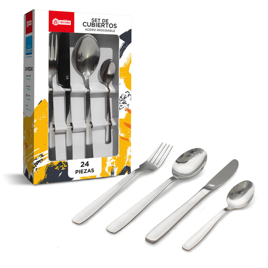 Set de cubiertos Record basic 24 piezas