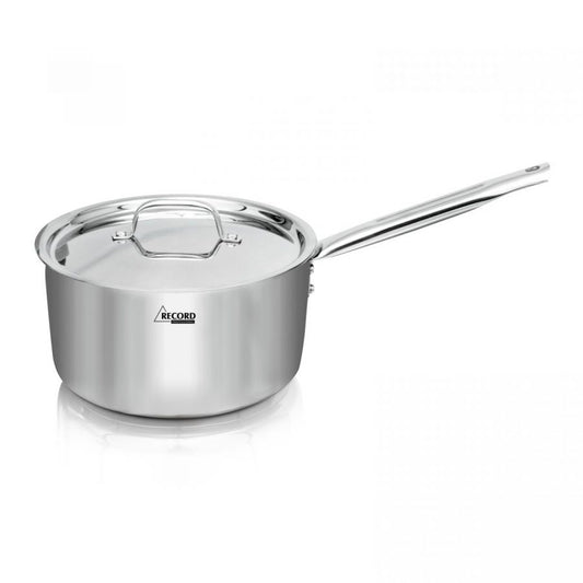 Cacerola Professional Record acero inoxidable con tapa acero 22 cm