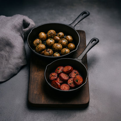 DUO DE SARTENES HIERRO FUNDIDO