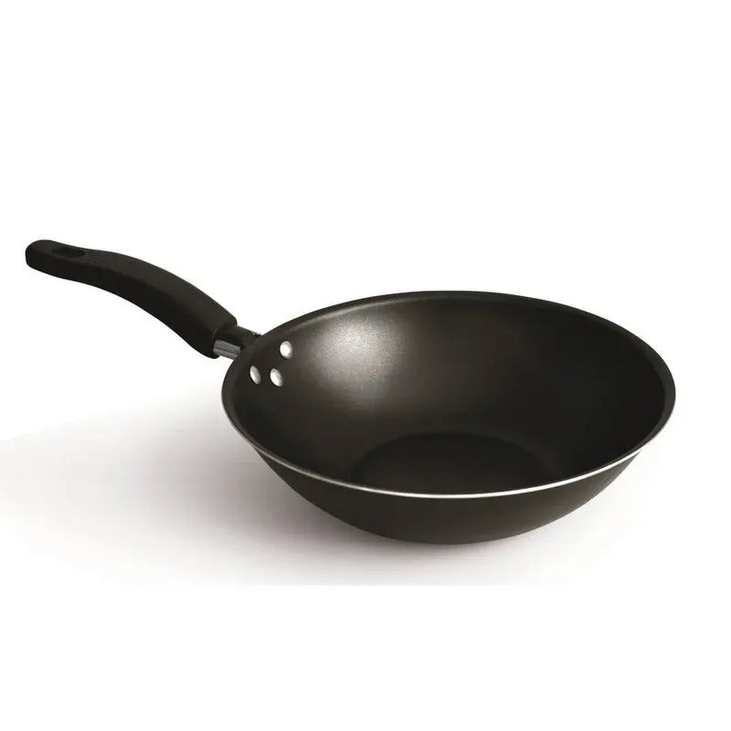 Wok Antiadherente Record Gris Nº 28