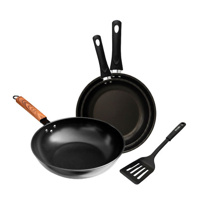 Tripack de Sartenes Sartén Wok 28 + Sartén Estrella 18 + Sartén Estrella 22