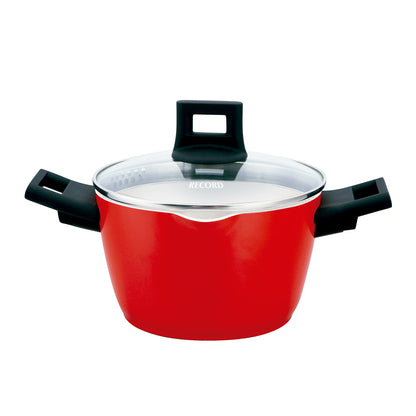 Juego de Ollas Nisqa cerámico Rojo 7 Piezas