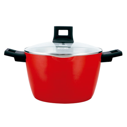 Juego de Ollas Nisqa cerámico Rojo 7 Piezas