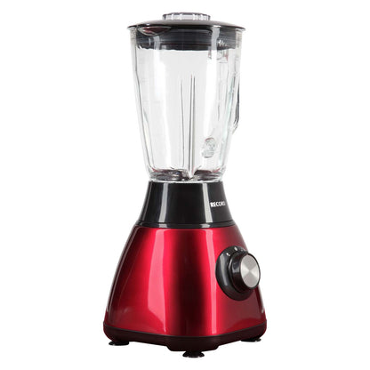 Licuadora 1.5L 4Vel + Pulsador Rojo Metalico