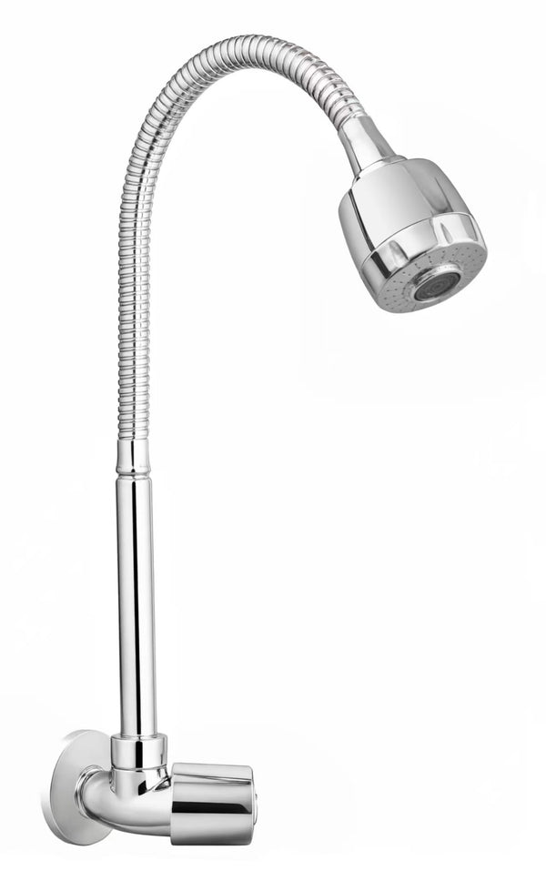 Grifería a Pared Flexible Cromada