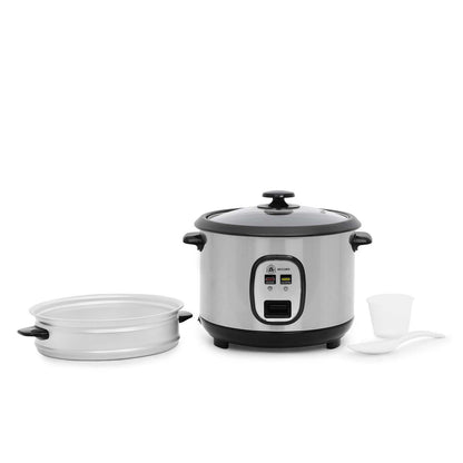 Arrocera Record con función de mantener caliente y bandeja de vapor 1.8L
