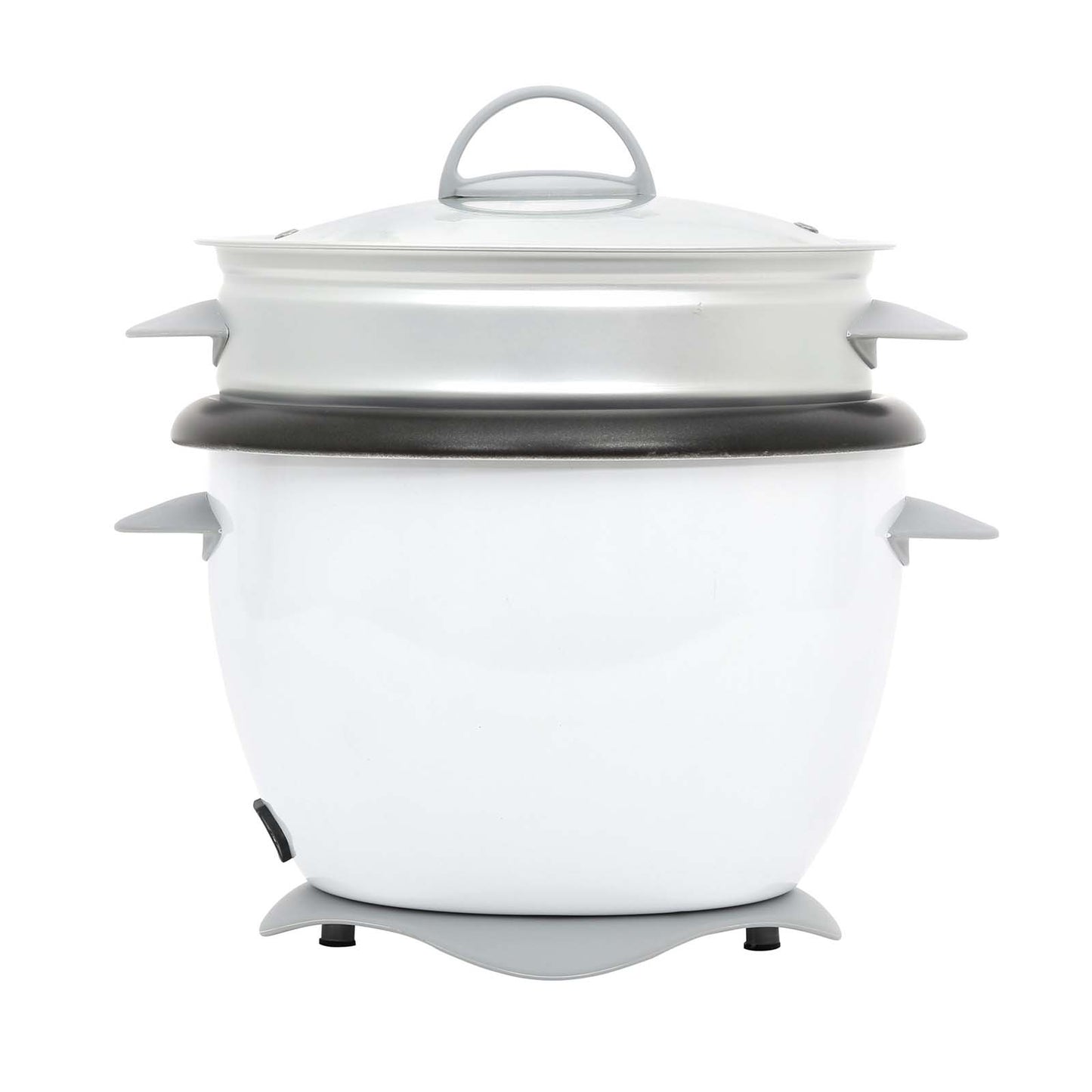 Arrocera multiusos Record blanca con función sofrito y bandeja de vapor 1.8L