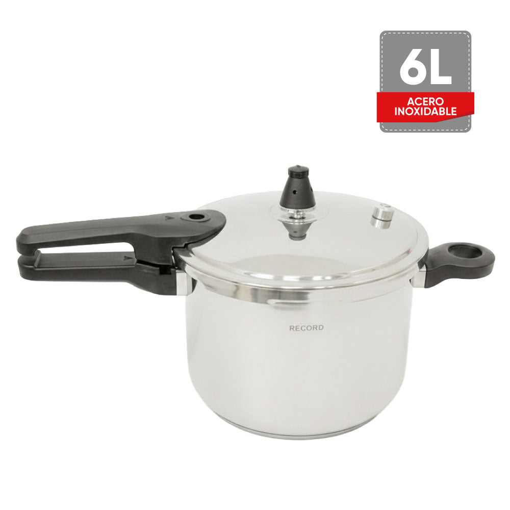 Olla a Presión Record Acero Inoxidable 6L