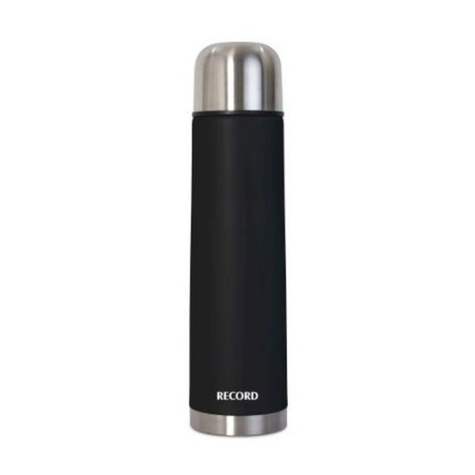 Termo bala Record acero inoxidable negro1L
