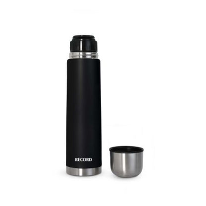 Termo bala Record acero inoxidable negro1L