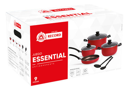 Juego de Ollas Essential Rojo 9 piezas