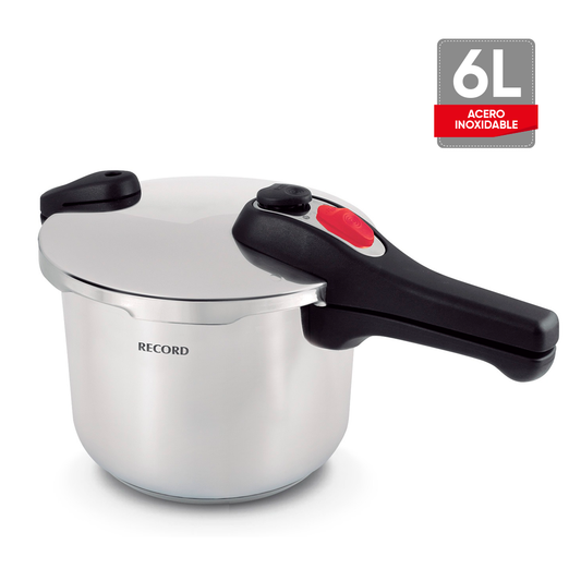Olla a Presión Record Acero Inox Pressure Plus 6L