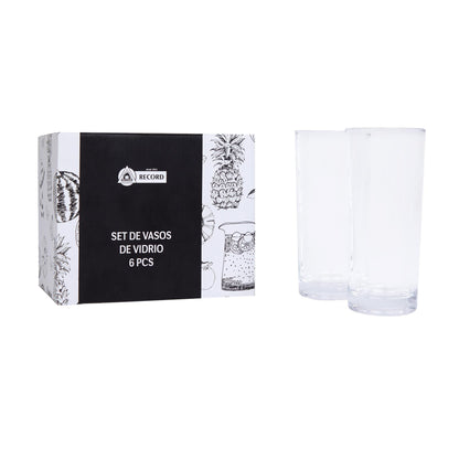 Set de 6 vasos de Vidrio