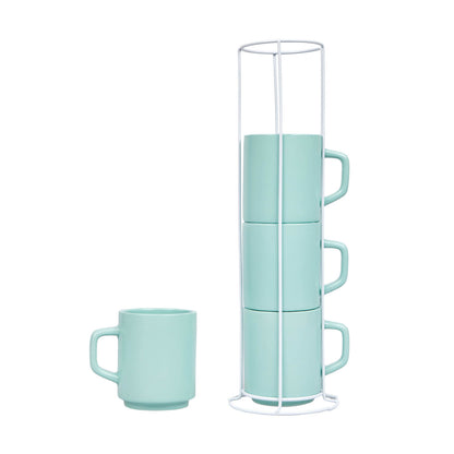 Set de 4 tazas Verde Menta