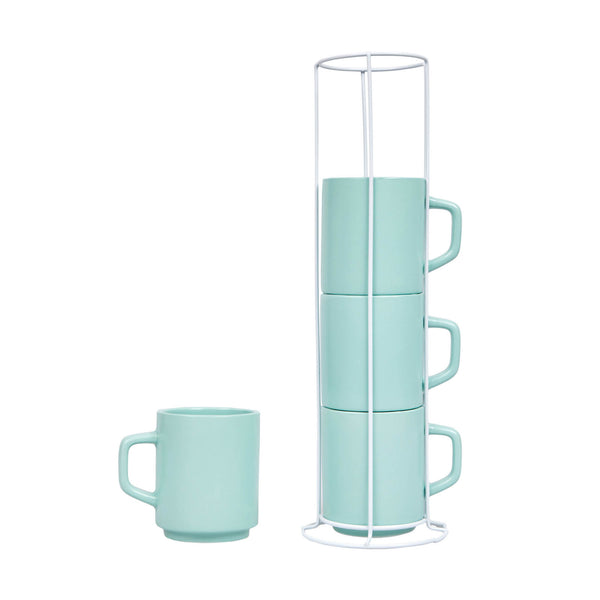 Set de 4 tazas Verde Menta
