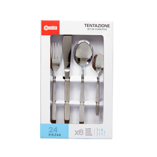 Set de Cubiertos Tentazione 24 pzas