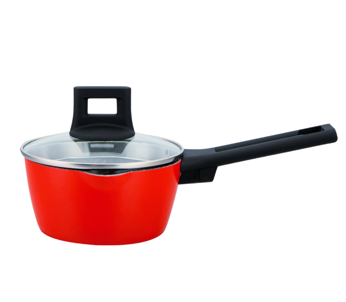Juego de Ollas Nisqa Antiadherente Rojo 7 Piezas