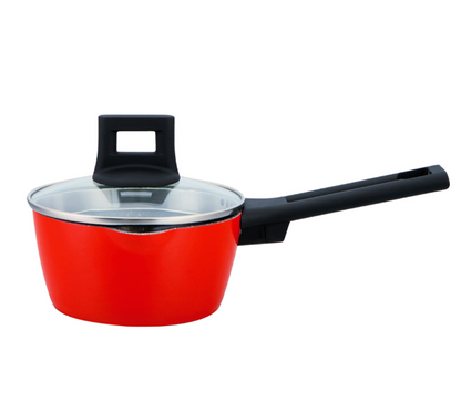 Juego de Ollas Nisqa Antiadherente Rojo 7 Piezas